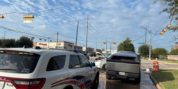 Mobile EV Charging service provided to a Tesla Cybertruck on Louetta Road Houston as the Harris Coun
