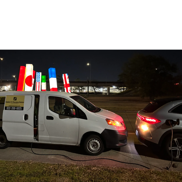 Emergency roadside assistance EV charging 24/7 everywhere in Galveston Houston The Woodlands Dallas 