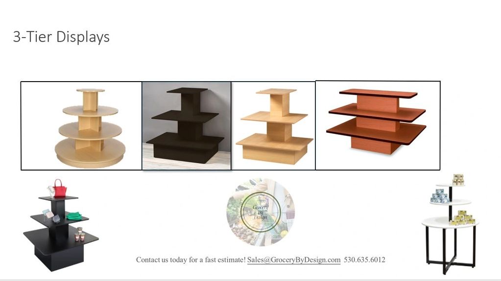 Island Tables and End Cap Displays In stock now! 