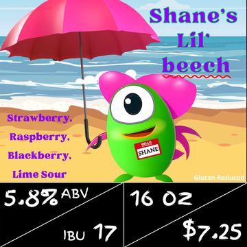 Shane's lil beech 
Strawberry, Raspberry, Blackberry, lime sour