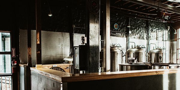 A photo of the brewing area at The Elizabeth Brewing Company.