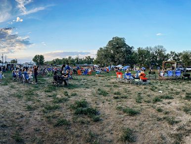 A picture of the Friday Night Market at Running Creek Park.