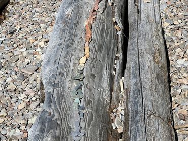 Art as play on the beach at Lake Pend O'reille