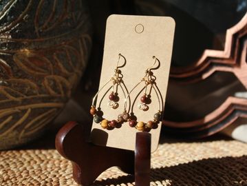 Boho Jasper earrings 
