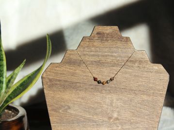 Jasper stone necklace Etsy listing