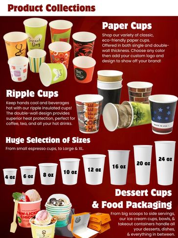Upgrade your packaging with our professional-grade, eco-friendly custom cups in any size and style