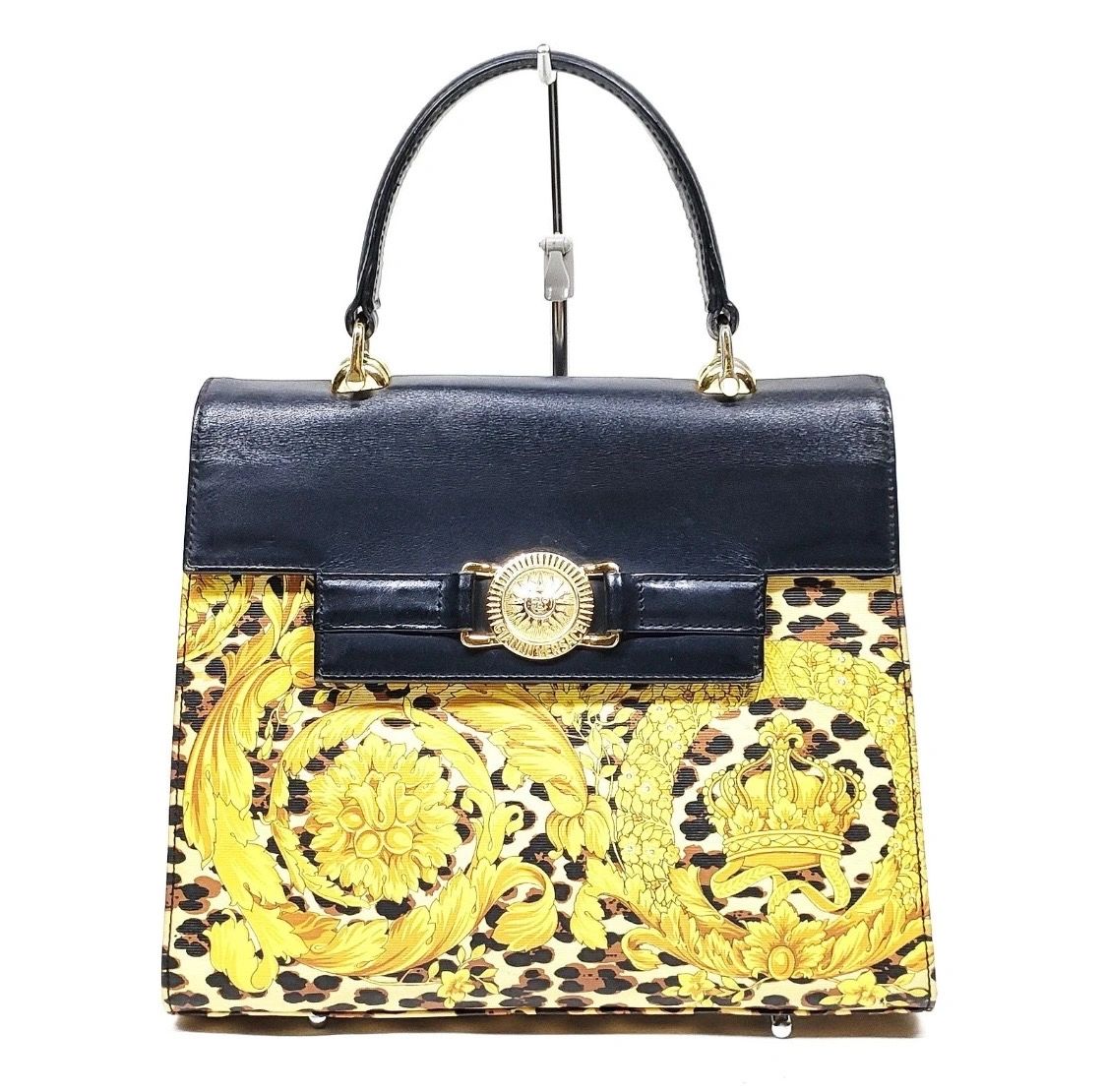 Gently Used - Vintage Gianni Versace Sun Medallion Baroque  Gianni Versace Vintage Plaid Baroque Sun Medallion Shoulder Bag main image 0