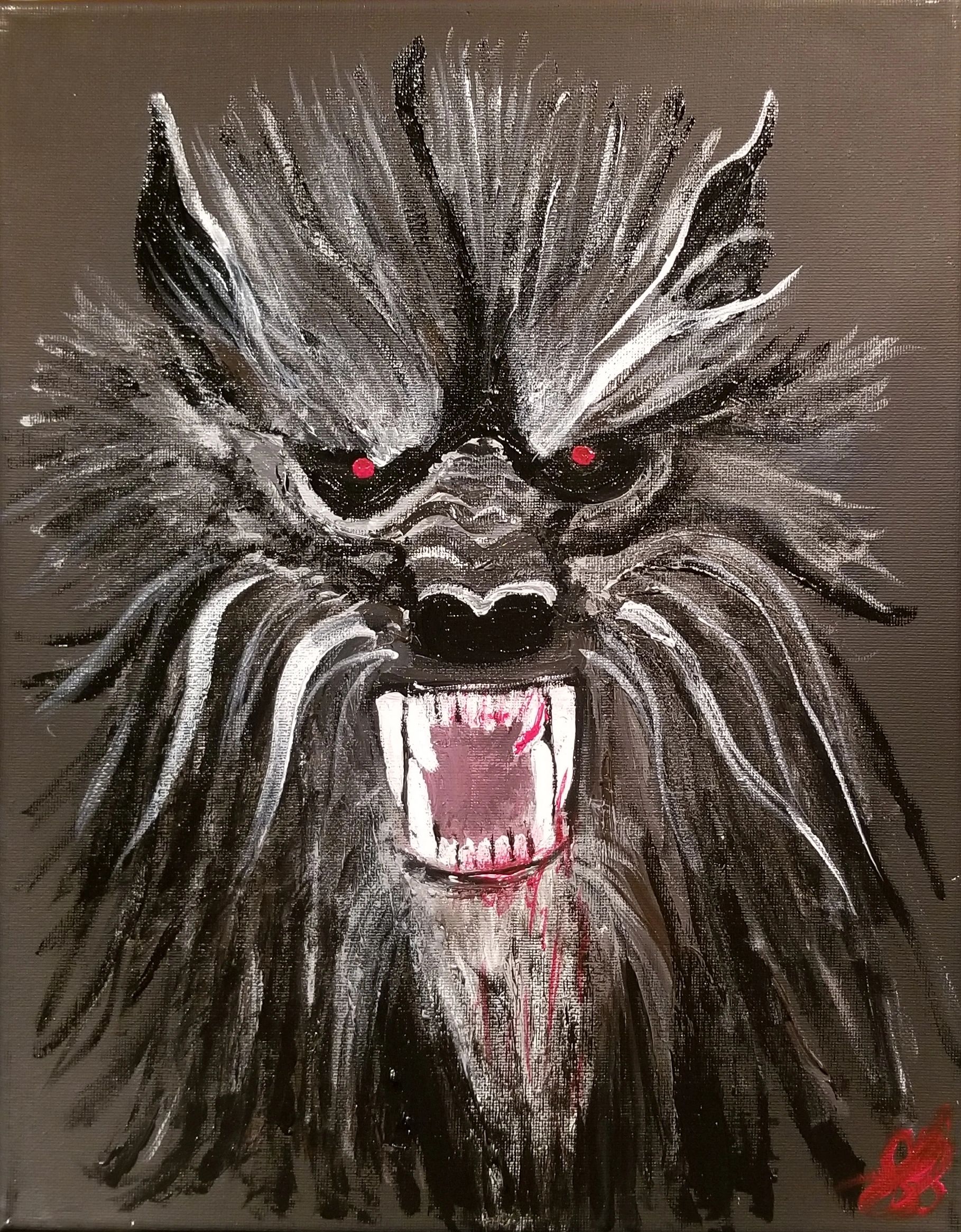 Warewolf 12x12 Acrylic 