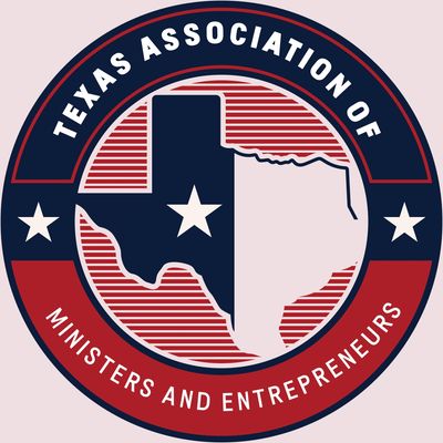 Logo of the Texas Association of Ministers and Entrepreneurs.