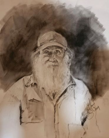 "Vaughn Callenback"
Charcoal and Graphite on Canson Paper
14" x 18"
Private collection