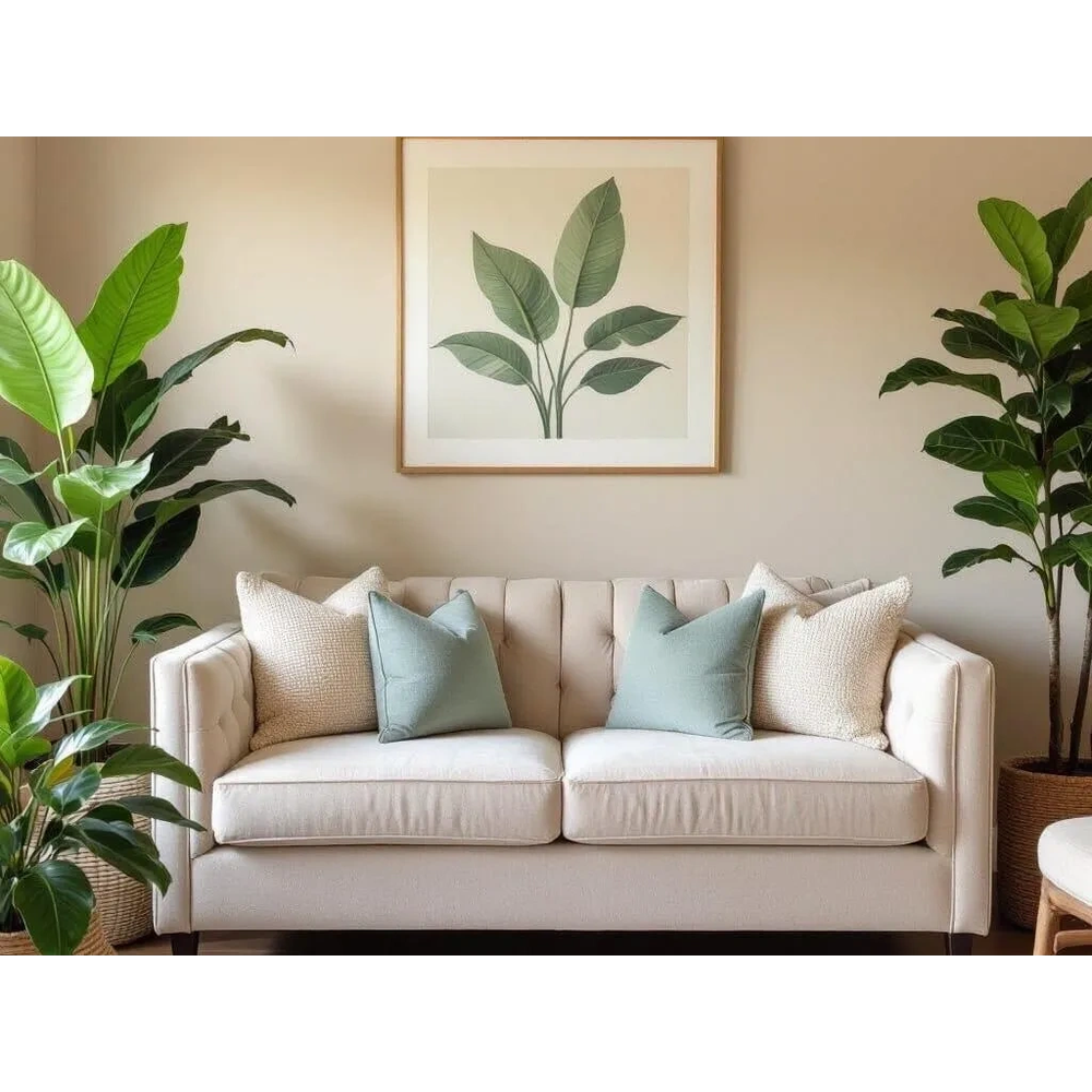 Bright welcoming therapy office for virtual psychotherapy in Ontario.