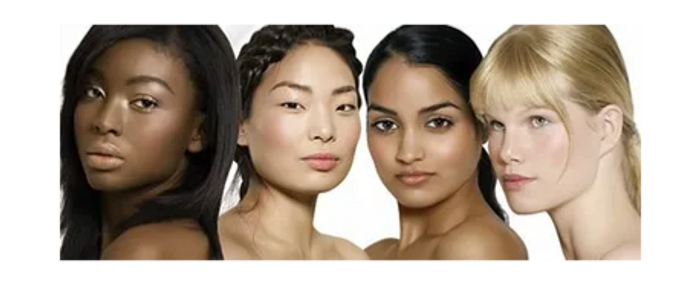 Female model doing makeup