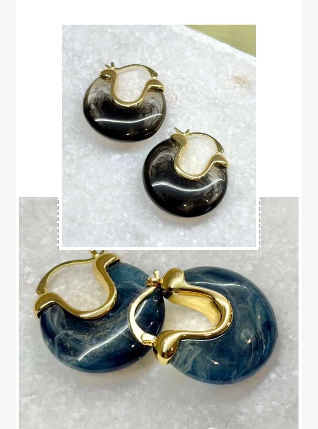 resin donut hoops, in smoke and ocean