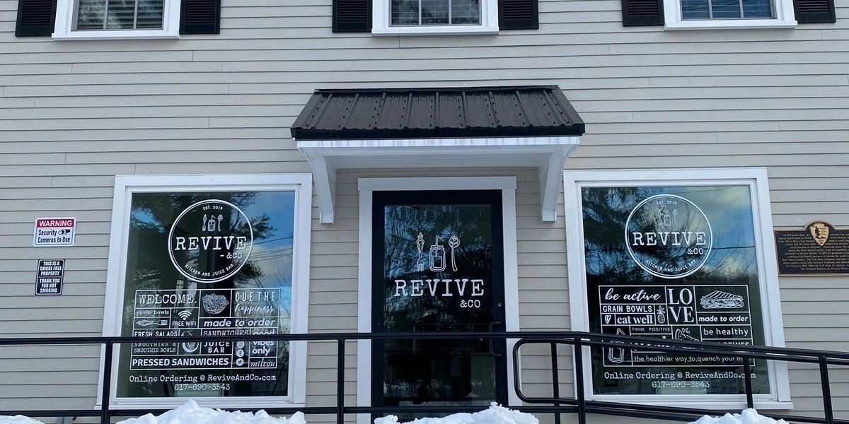 Revive and Co Milton location storefront on the South Shore