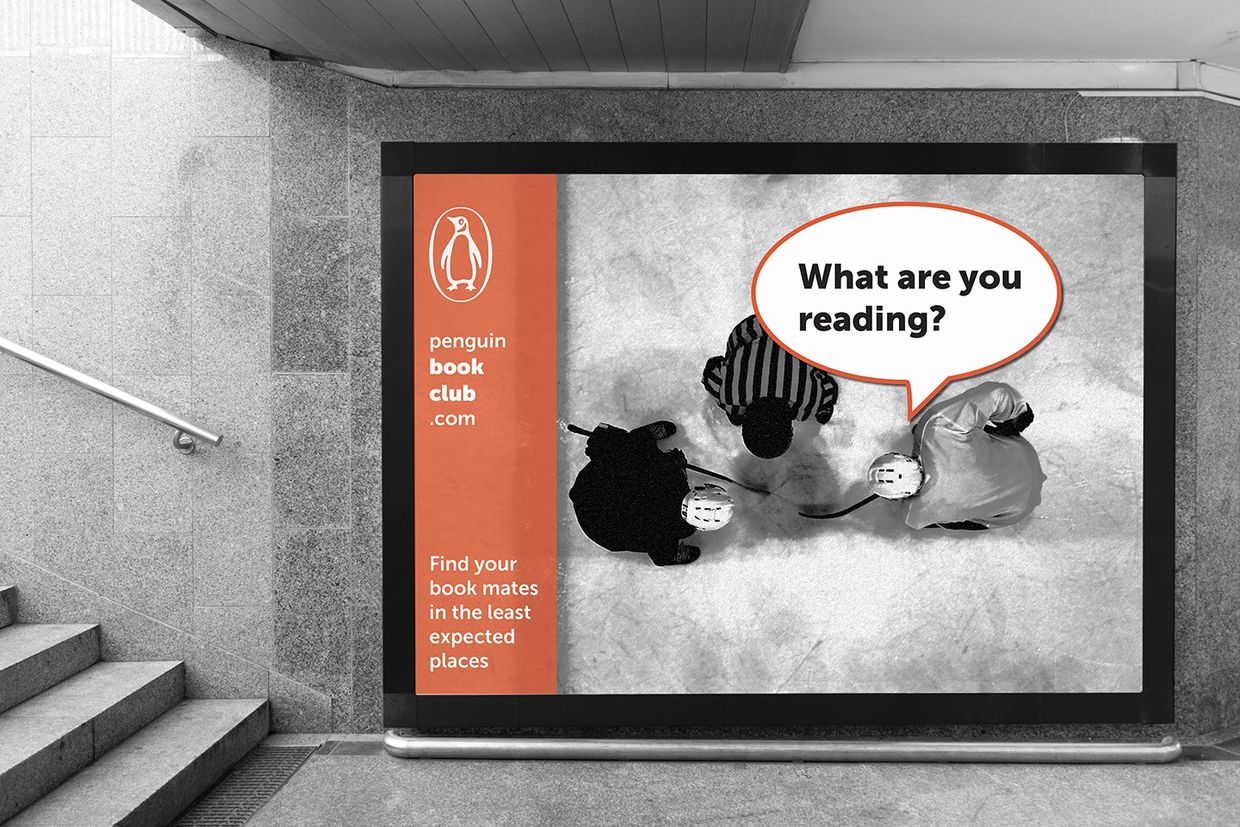 Penguin Books advertising campaign environmental design billboard