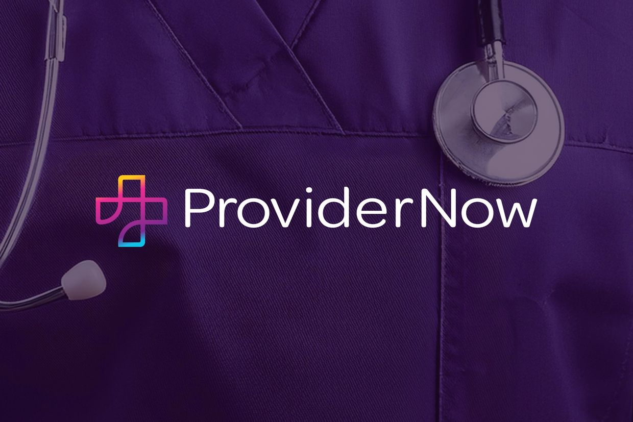 ProviderNow visual identity design logo healthcare