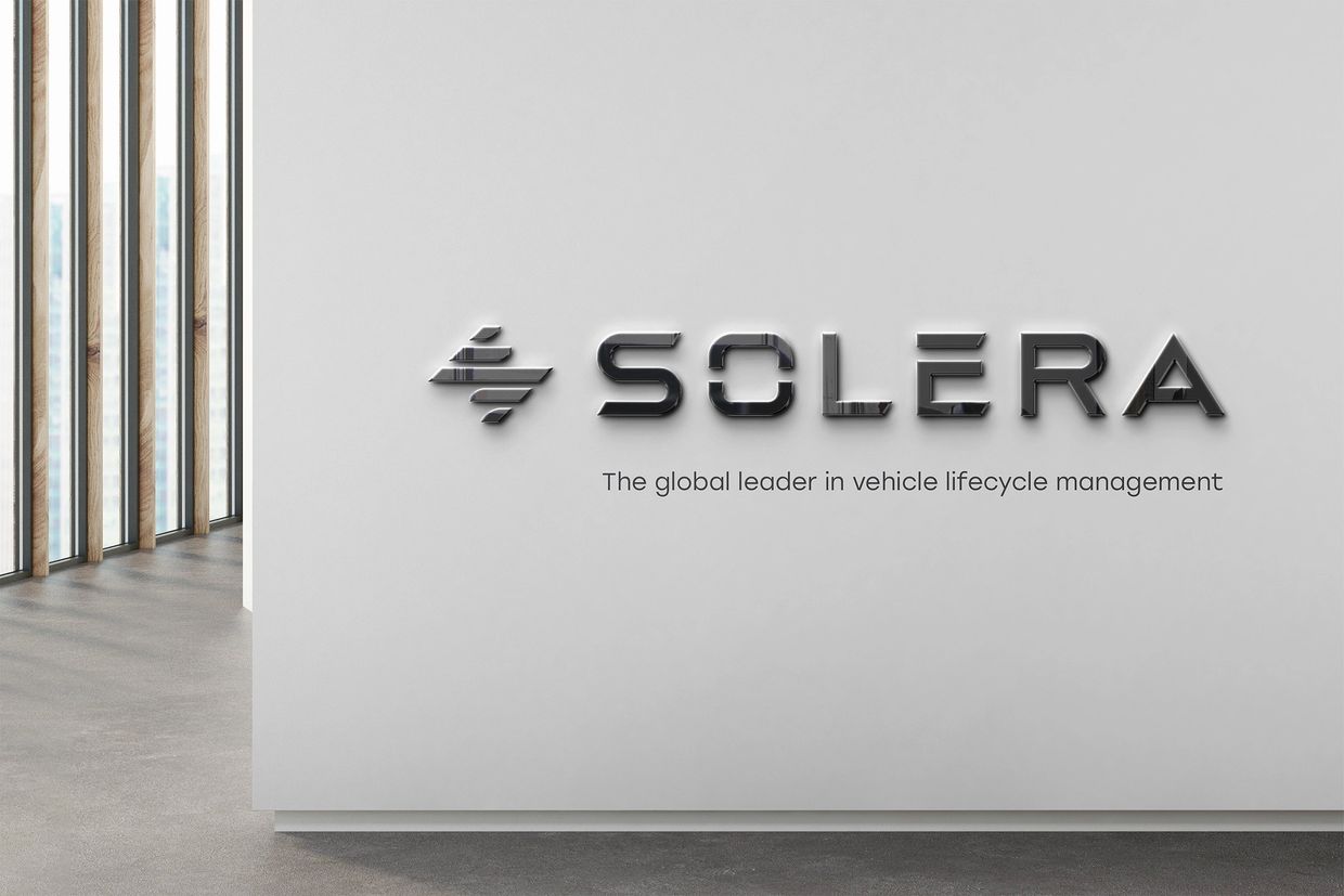 Solera rebrand logo design tagline