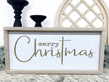 Merry Christmas - Farmhouse Christmas Sign