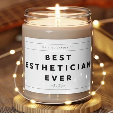 Best Esthetician Ever 9oz Candle, Funny Candles, Candle Gifts ,funny candle, Esthetician Gifts 