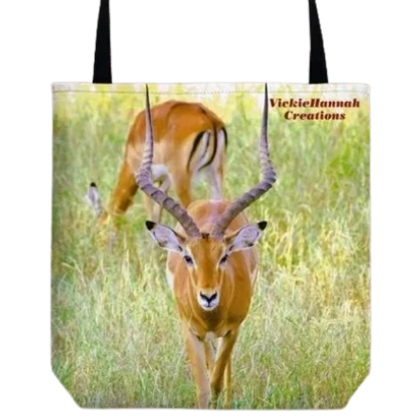 Vickie Hannah Creations-Animal Art-Animal Gifts-Safari-Africa Adventure-children's books-Tote Bag