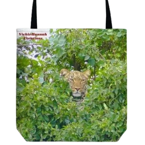 Vickie Hannah Creations-Animal Art-Animal Gifts-Leopard-Africa Adventure-children's books-Tote Bag