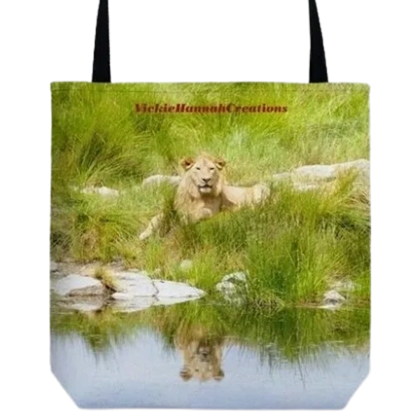 Vickie Hannah Creations-Animal Art-Animal Gifts-Lions-Africa Adventure-children's books-Tote Bags