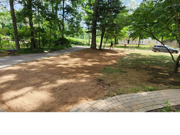 Minor grading of a landscape with state-of-the-art equipment by The Shrub Guys expert landscaping