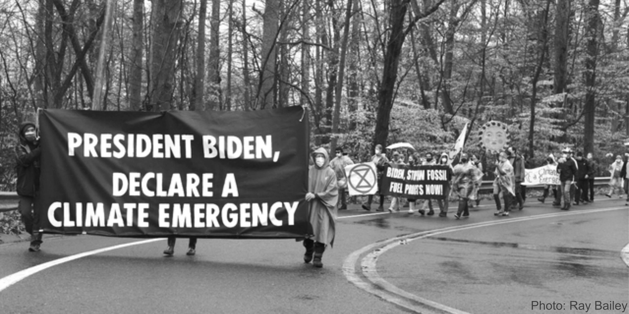 Occupy Biden protesters marching to the President's home in Wilmington. Photo: Ray Bailey