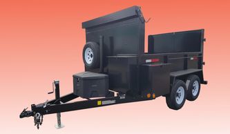 Roofing dump trailer