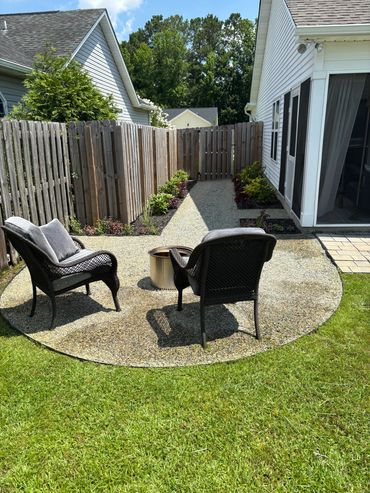 Residential landscape design and backyard plant layout in Hampstead