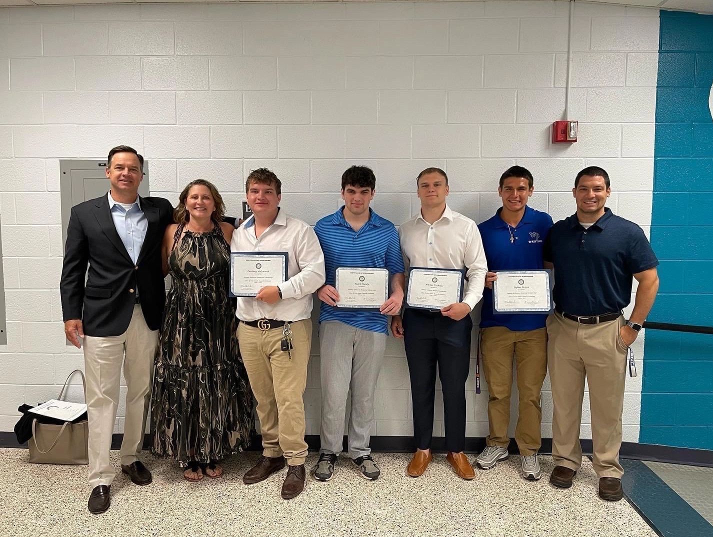 2022 West Potomac High School Sammy Robinson Foundation Scholarship winners. 