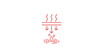 Icon for our top down drying process for restoring properties damaged by water or flooding.