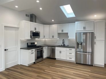 small kitchen remodel, white kitchen cabinets