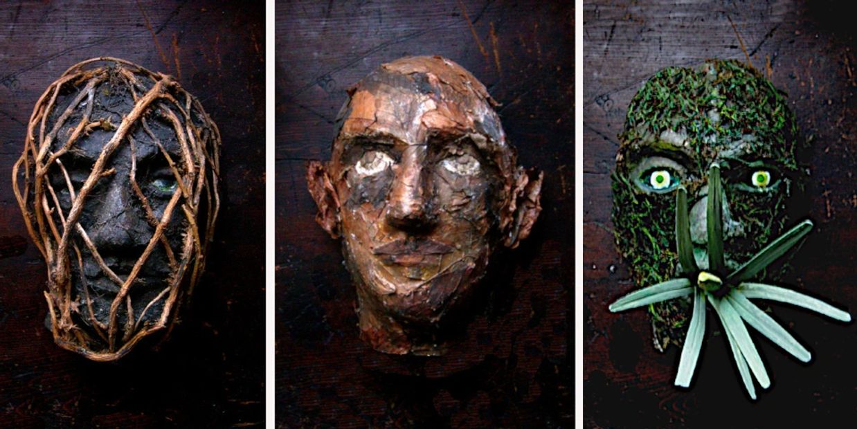The Green Man sculpture by Ken Clarry