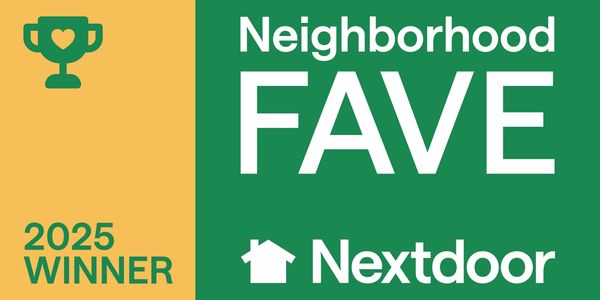 2025 Neighborhood Fave Winner badge from Nextdoor.
