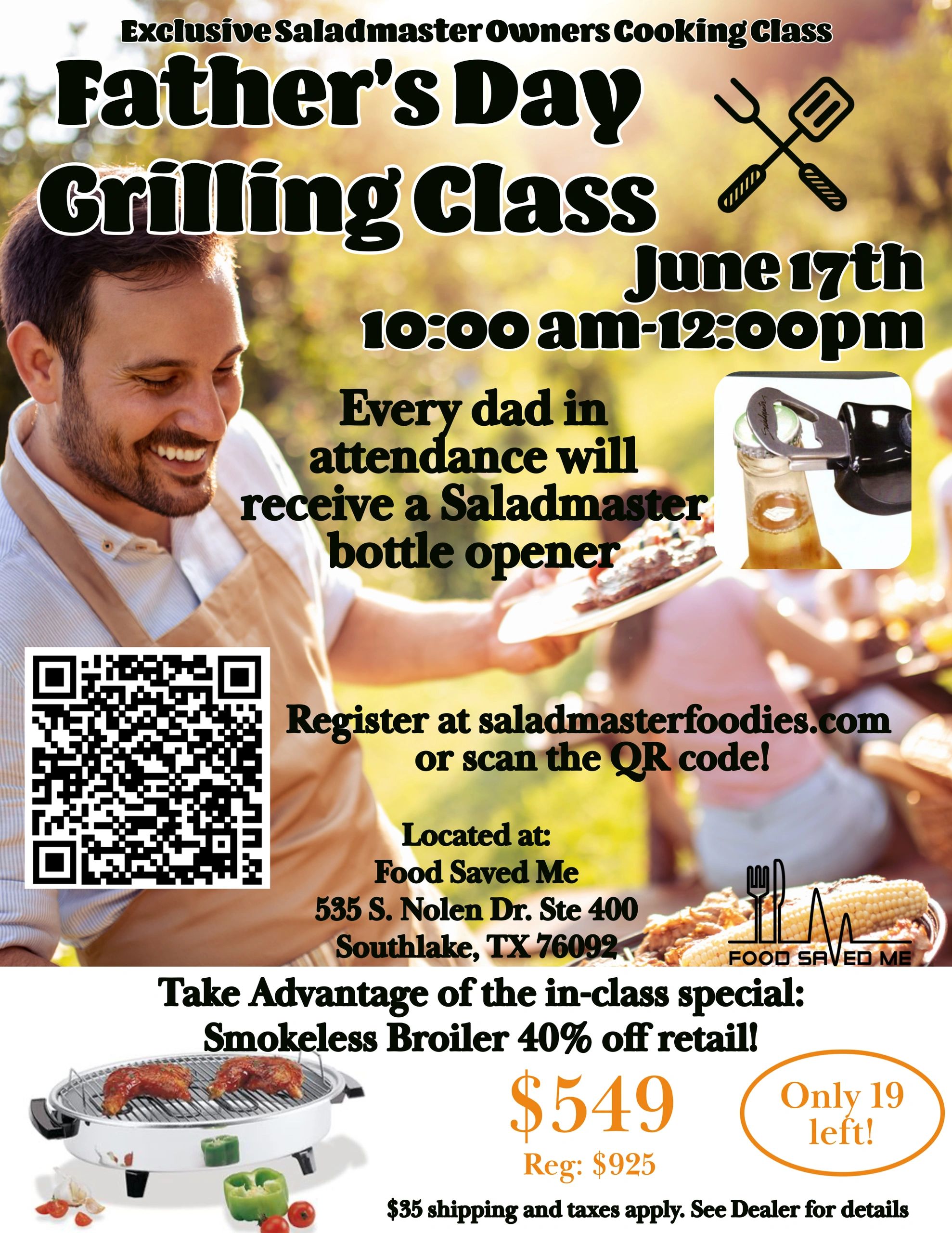 Saladmaster Owners Appreciation Cooking Class Tickets, Sat, Mar 16