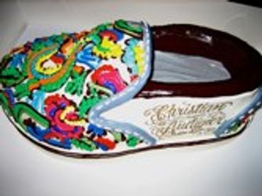 Colorful decorative box with intricate patterns.