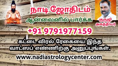 Best Nadi Astrologer Guruji Agatthiyar