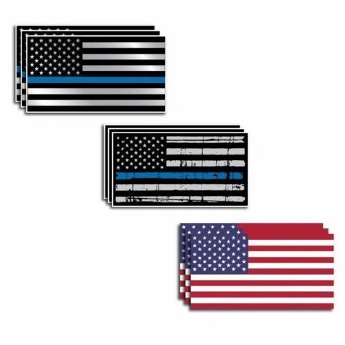 9 PACK POLICE OFFICER AMERICAN FLAG THIN BLUE LINE