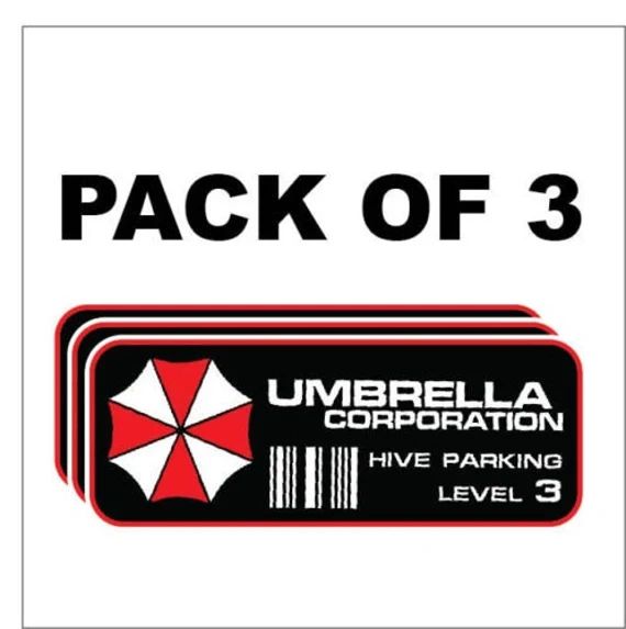 Umbrella Corp. Sticker Decals (2-Pack) – Self-Adhesive, Multicolor – Resident Evil Fan Merch