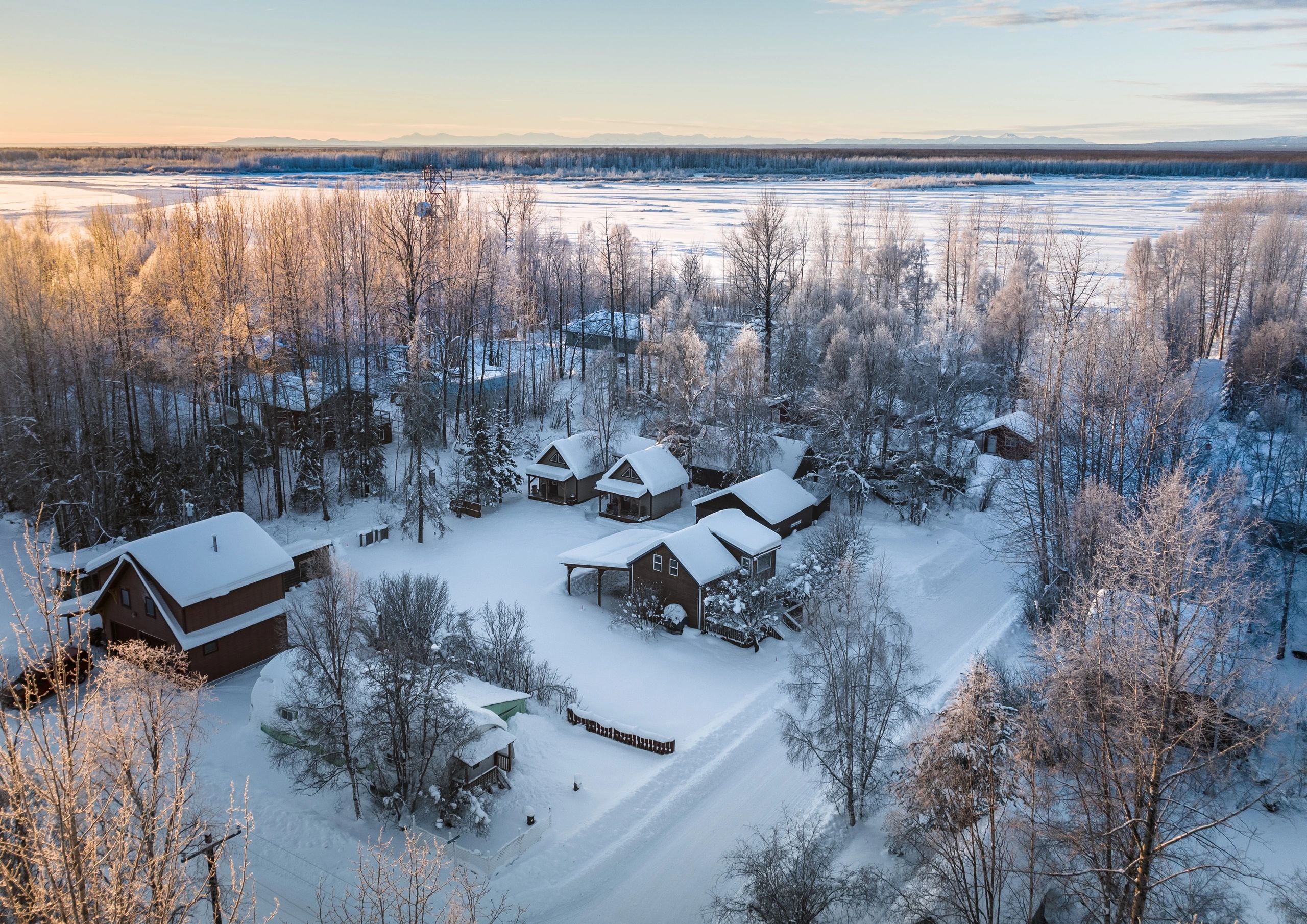 Winter in Talkeetna Alaska, accommodations and stay 