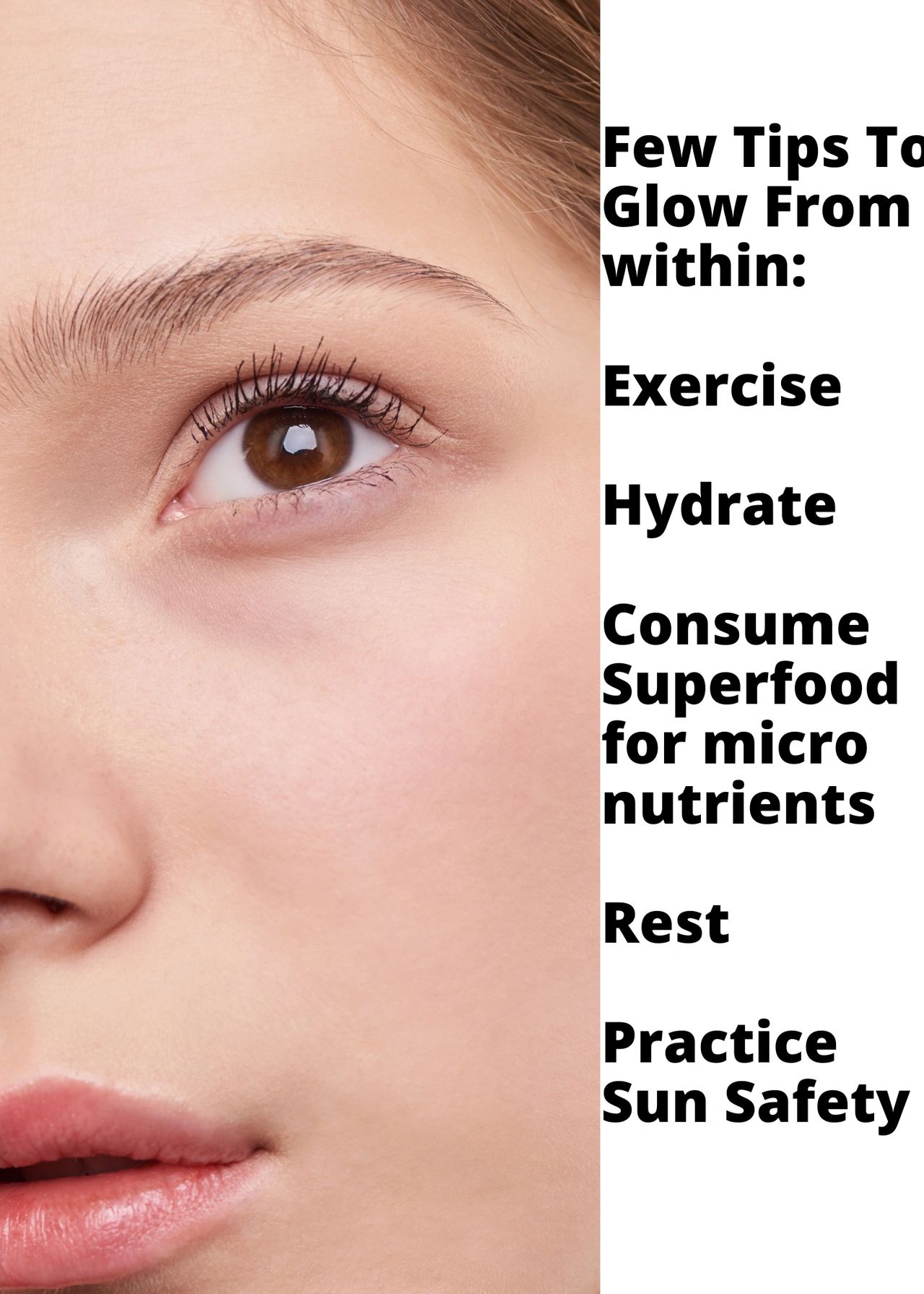 Tips to Glow from Within.