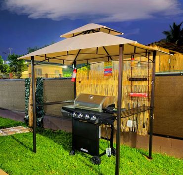 grill, getaway, airbnb, fun, family