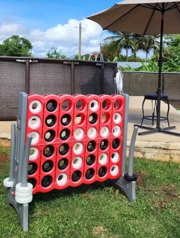 connect four, games, fun, airbnb, family, getaway, puerto rico, island