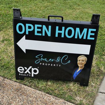 Open home sign