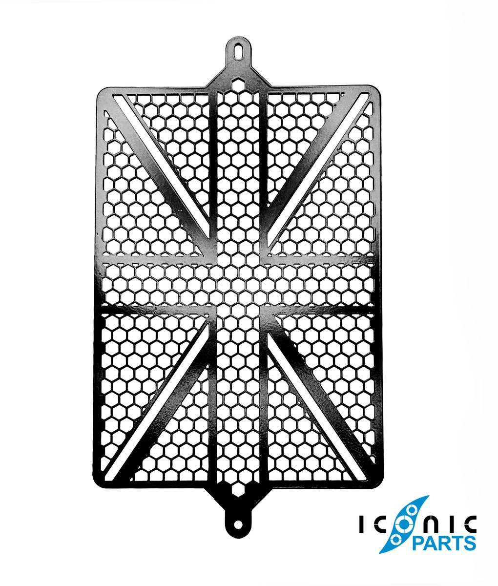 RADIATOR GUARD - UNION JACK: TRIUMPH BONNEVILLE BOBBER (2016 ...