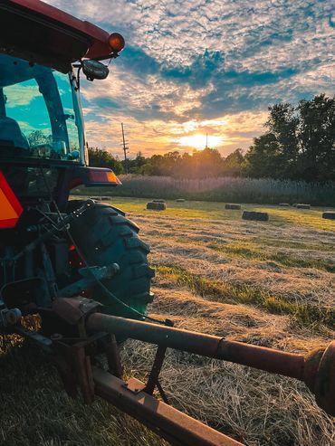 Sunset at Hauser Hill Farms in old bridge New Jersey. 