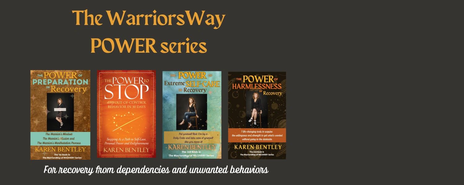 Collage of The WarriorsWay POWER Series of books by Karen Bentley
