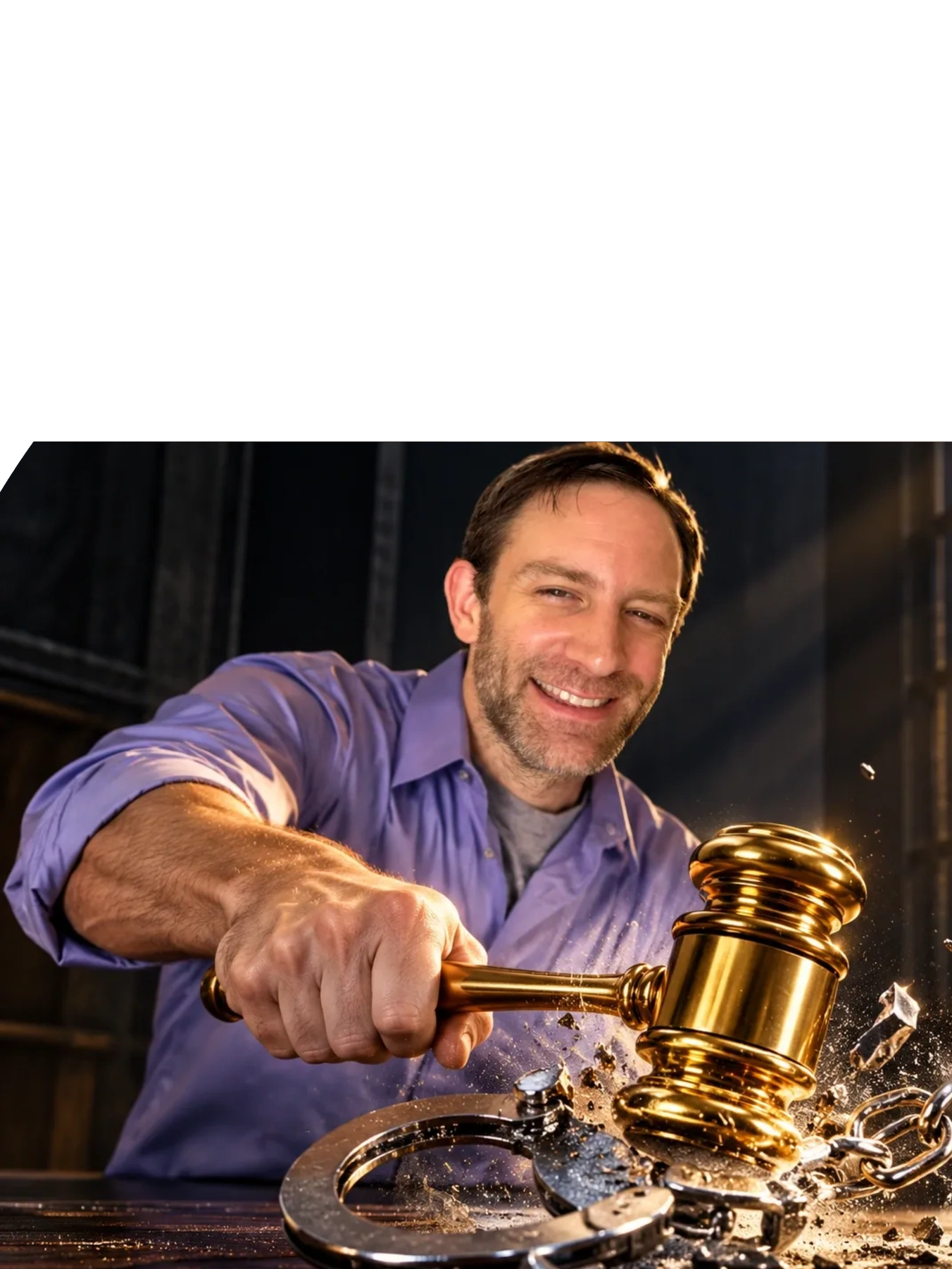 Jacob Busts Handcuffs with Gavel