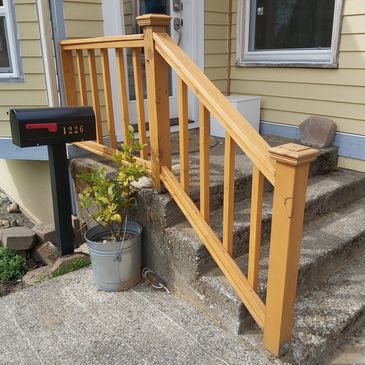 Handyman Real Estate Professional Steps and Handrails.